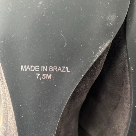 Steven by Steve Madden Women Intyce Tall Riding Grey Suede Wedge boots 7.5M @ - Picture 6 of 9